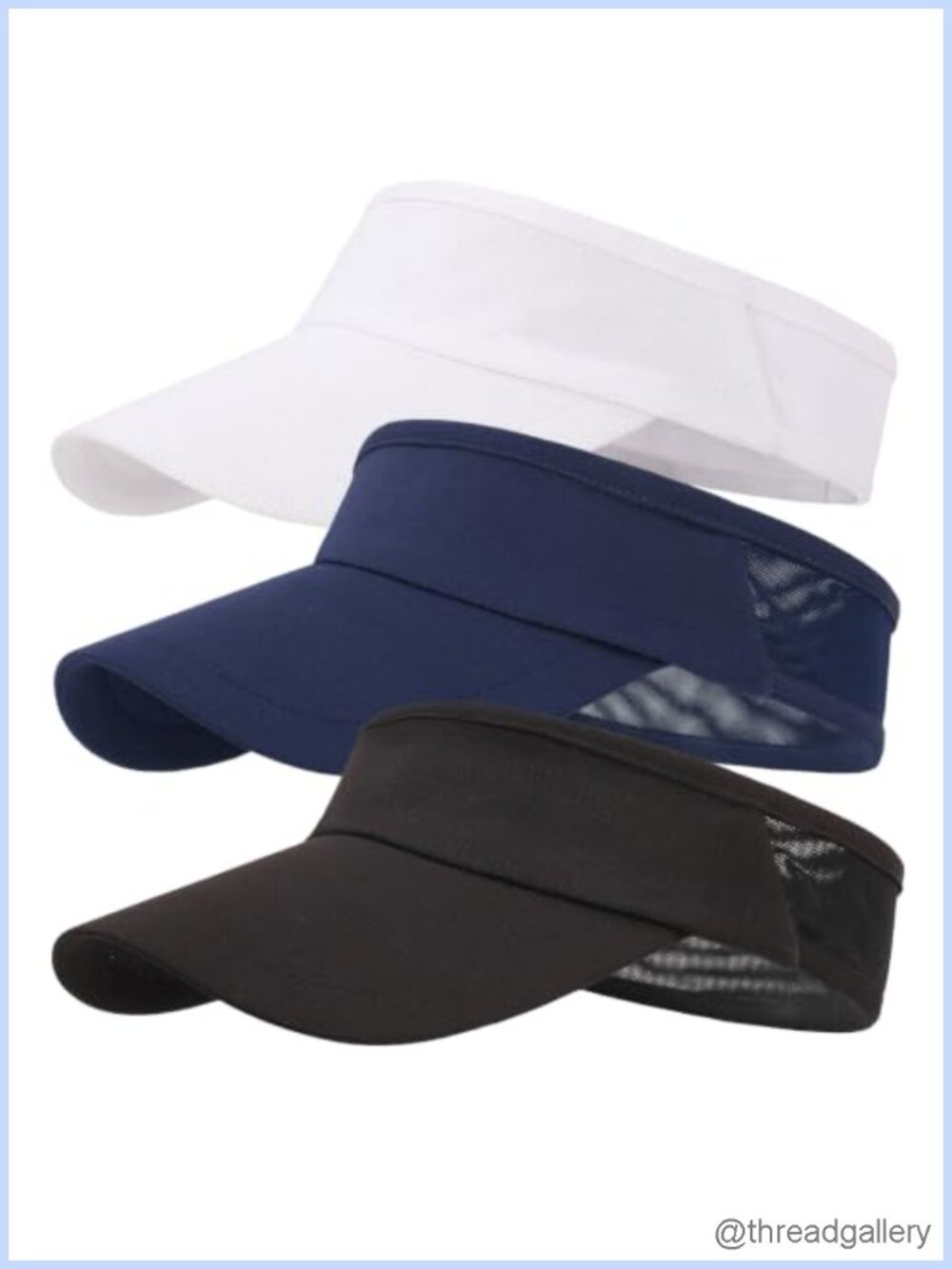 3Pack Sports Sun Visor for Women Men
